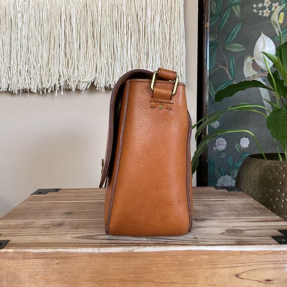 Madewell Tan Leather Shoulder Bag - Picture 3 of 16